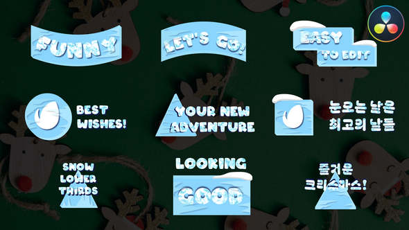 VideoHive Snow Lower Thirds | DaVinci Resolve