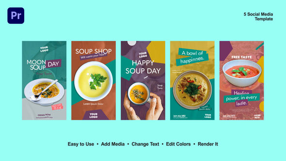 VideoHive Soup Food Instagram Reels