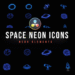 VideoHive Space Neon Icons 47400173