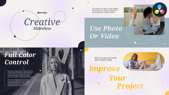 VideoHive Stylish Creative Slideshow for DaVinci Resolve