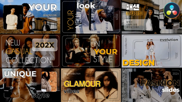 VideoHive Stylish Frame Slideshow for DaVinci Resolve