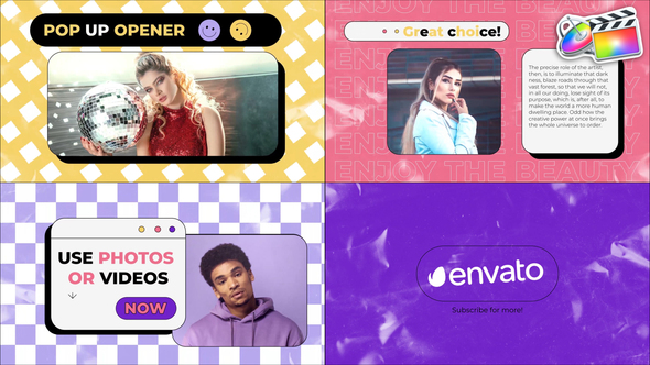 VideoHive Stylish Pop Up Opener | FCPX