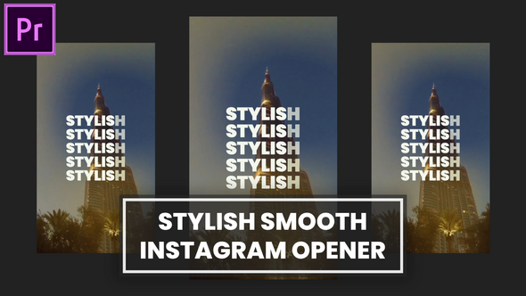 VideoHive Stylish Smooth Instagram Opener MOGRT for Premier Pro