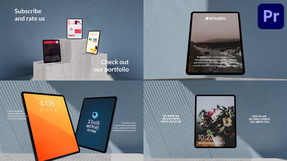 VideoHive Tablet Presentation Mockup for Premiere Pro