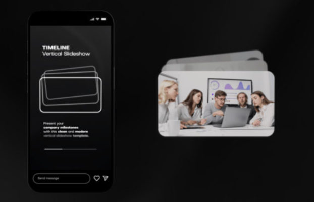 Videohive Timeline Vertical Slideshow After Effects Template