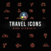 VideoHive Travel Neon Icons 47400221