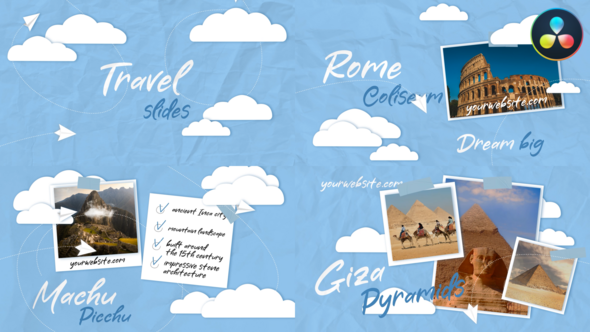 VideoHive Travel Slides for DaVinci Resolve