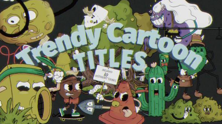 Videohive Trendy Cartoon Titles For Premiere Pro