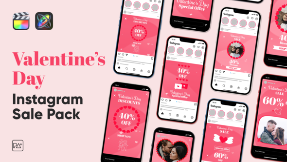 VideoHive Valentines Day Instagram Sale For Final Cut Pro X