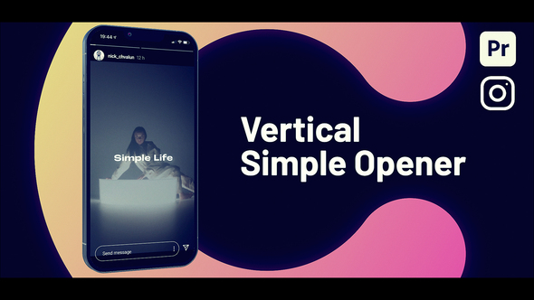 VideoHive Vertical Simple Opener