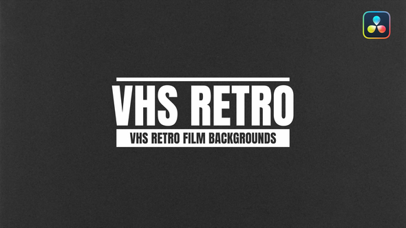 VideoHive VHS Retro Film Backgrounds For DaVinci Resolve