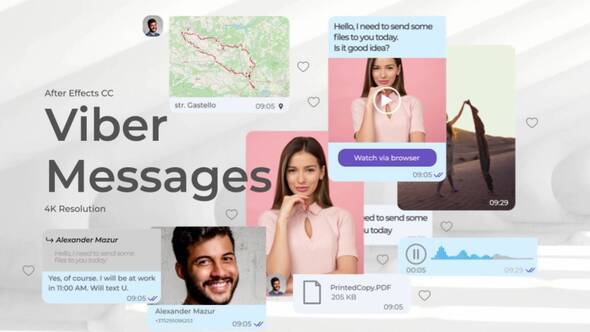 VideoHive Viber messages