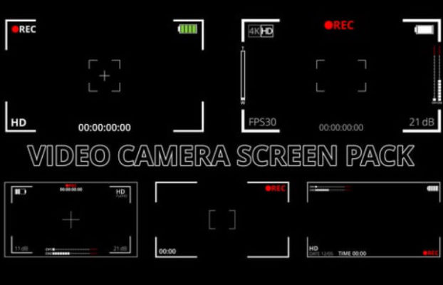 Videohive Video Camera Screen Pack For DaVinci Resolve