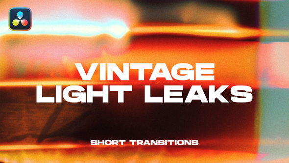 VideoHive Vintage Light Leaks Transitions | DaVinci Resolve
