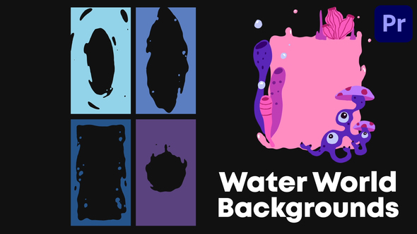 VideoHive Water World Backgrounds | Premiere Pro MOGRT