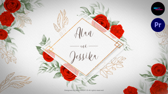 VideoHive Watercolor Wedding Invitation Slideshow | MOGRT