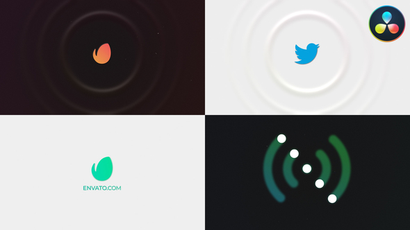 VideoHive Wave Logo Reveal for DaVinci Resolve