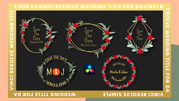 VideoHive Wedding Titles Template Davinci Resolve