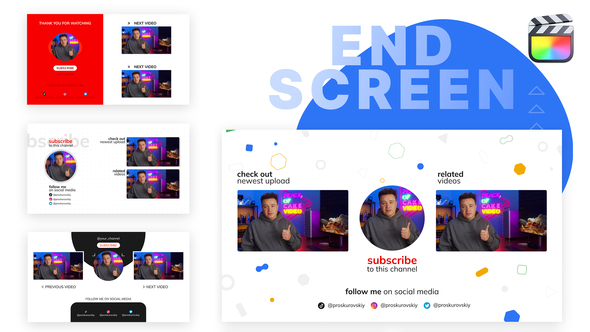 VideoHive YouTube End Screens | Final Cut Pro X