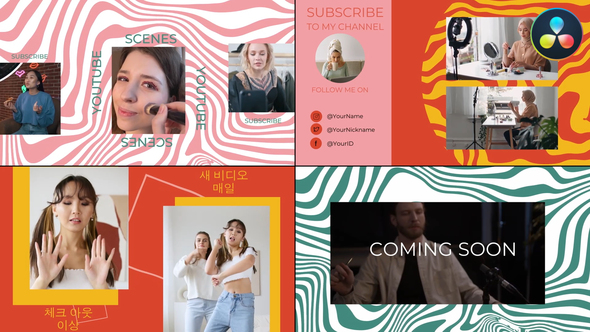 VideoHive Youtube Endscreens for DaVinci Resolve