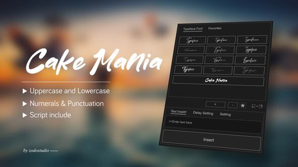 Videohive Animated Typeface – Cake Mania