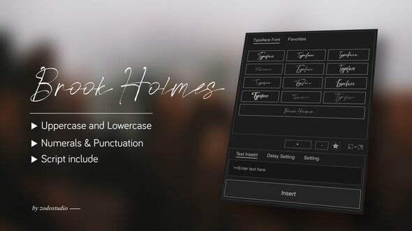 Videohive Animated Typeface – Brook Holmes