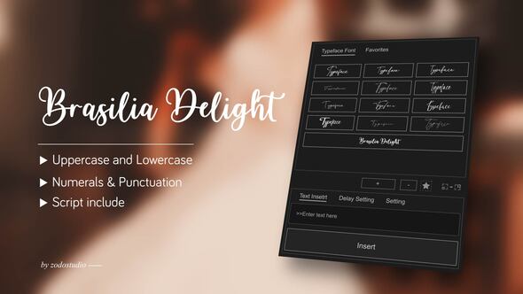 Videohive Animated Typeface – Brasilia Delight