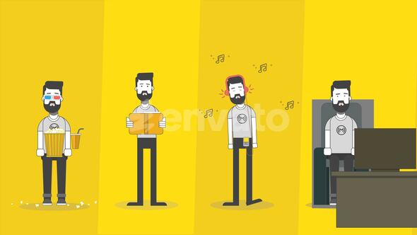 Videohive Promotional 2D Character Explainer Promotional Video