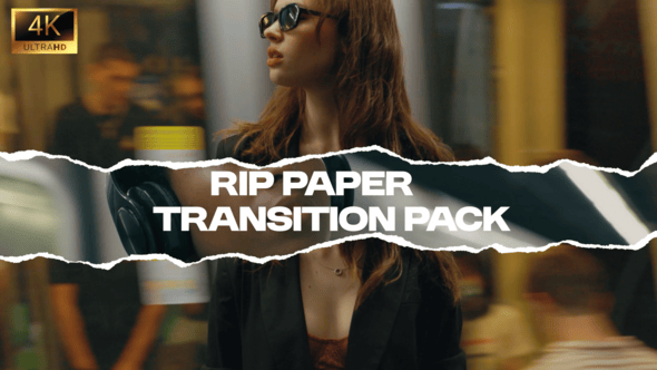 Videohive Rip Paper Transition Pack