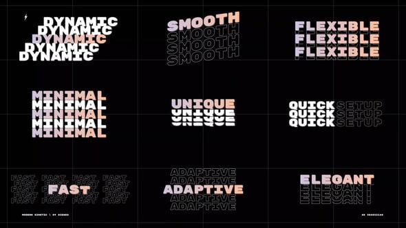 Videohive Modern Kinetic | After Effects