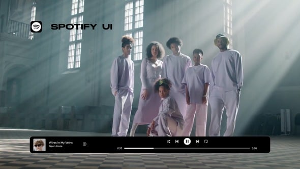 Videohive Spotify UI