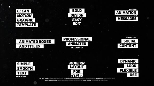Videohive Fast Box Titles  AE