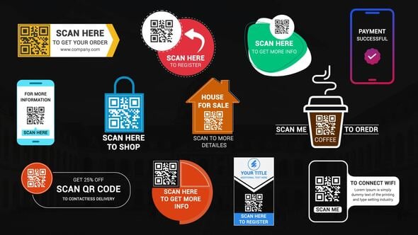 Videohive QR Code Titles & Openers