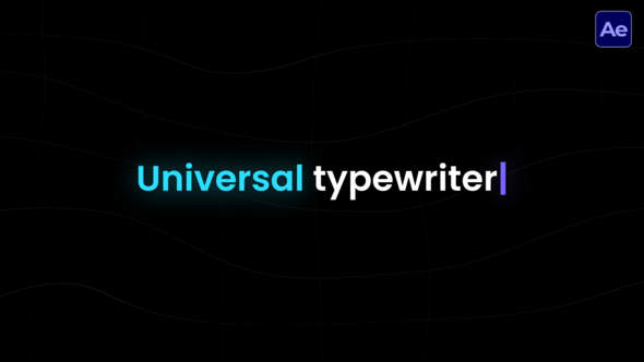Videohive Universal Typewriter  AE