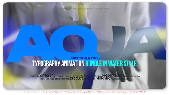 Videohive Aqua Typography Pack