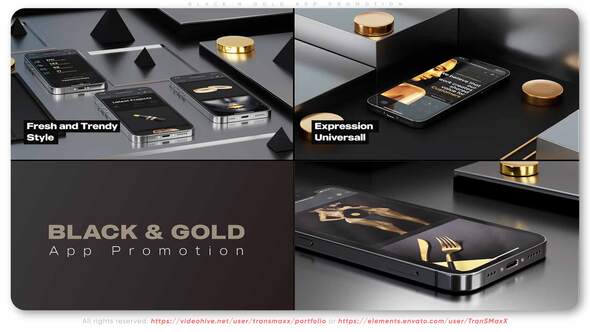 Videohive Black N Gold App Promotion