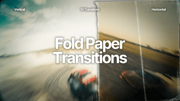 Videohive Fold Paper Transitions 58259208