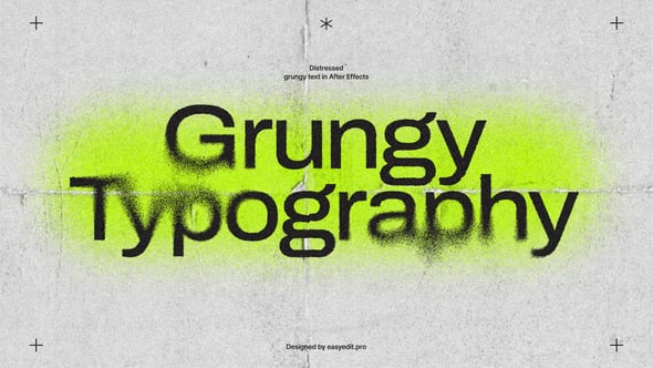 Videohive Grungy Typography