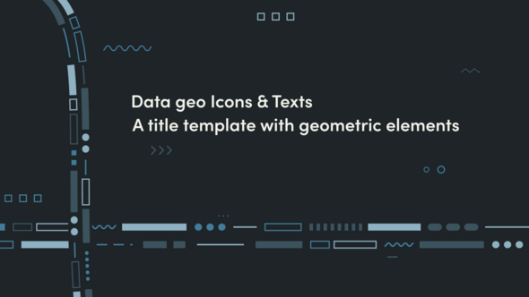 Videohive Data geo Icons & Texts