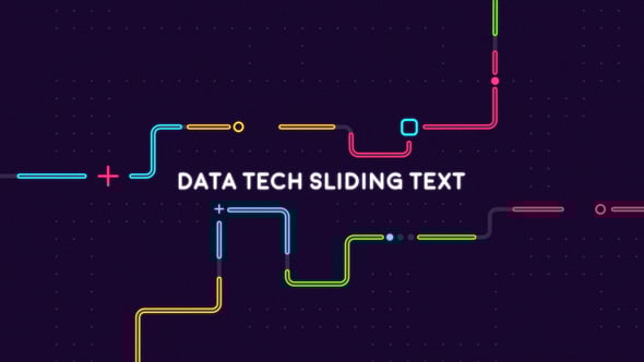 Videohive Data Tech Sliding Text