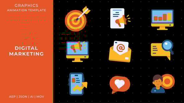 Videohive Digital Marketing | Animated Graphics After Effects Template