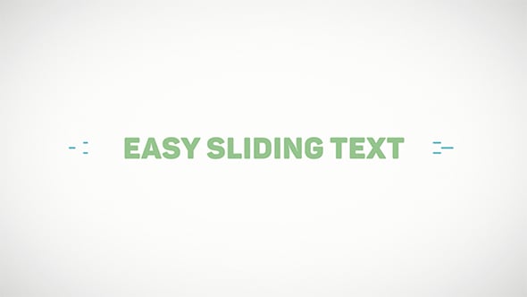 Videohive Easy Sliding Text 20526604