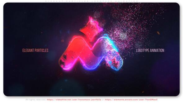 Videohive Elegant Particles Logotype Animation