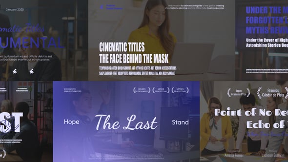 Videohive Blockbuster Cinematic Typography