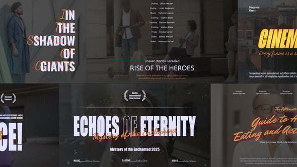 Videohive Filmic Cinematic Title Slides