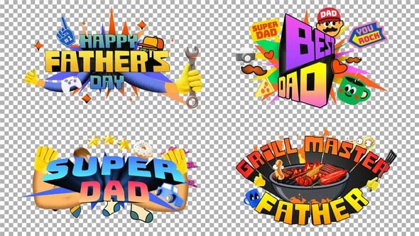Videohive Father’s Day Promo Titles & Elements