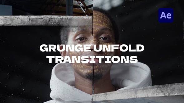 Videohive Grunge Unfold Transitions | After Effects