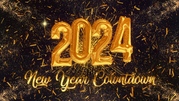 Videohive Countdown Golden New Year 2024