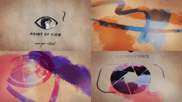 Videohive Grunge Ink Drop Unveil
