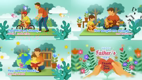 Videohive Happy Fathers Day Intro 58342409